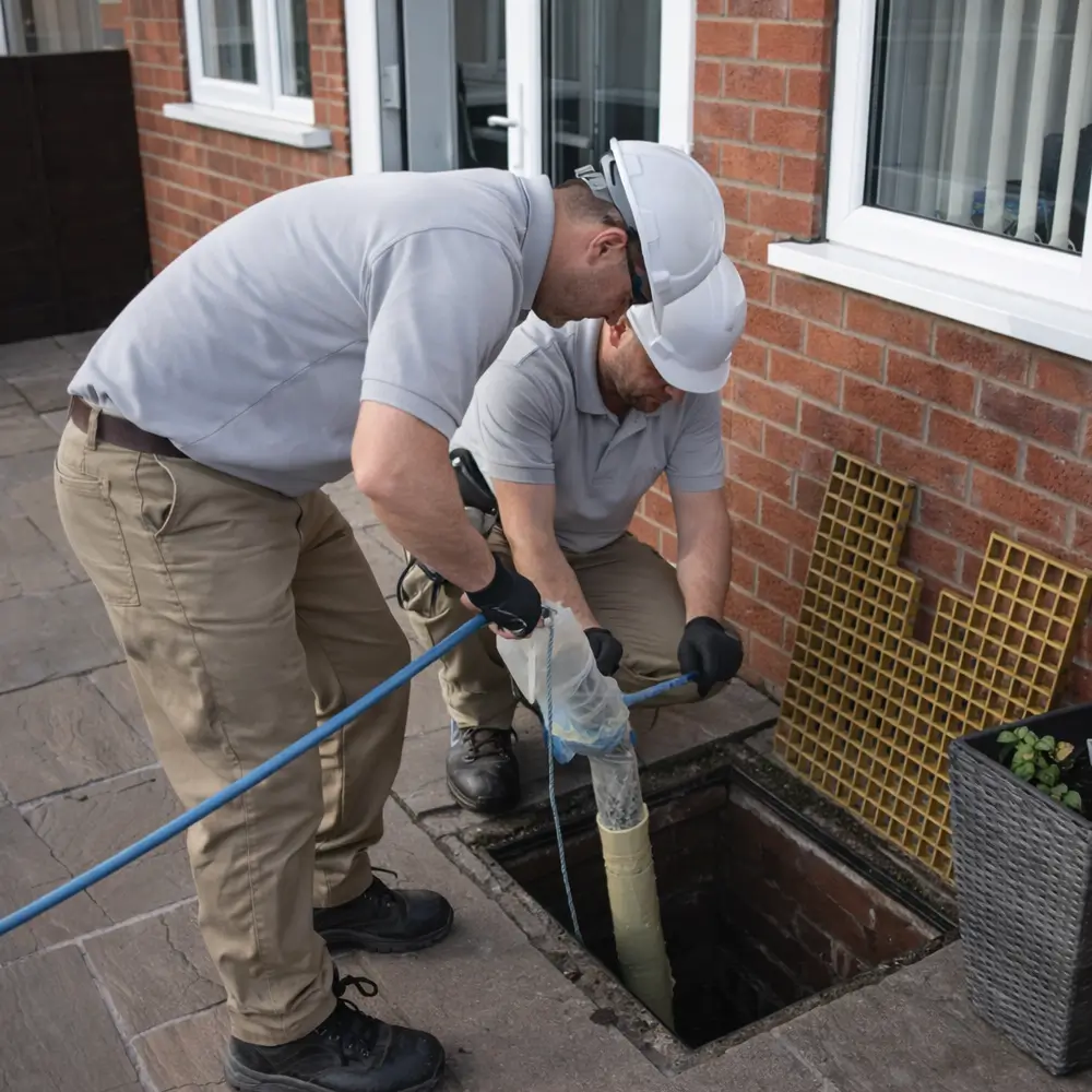 Blocked drain repair service in Hythe